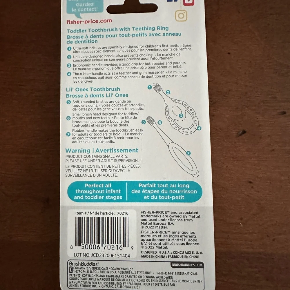 🌵3/$15 Fisher Price Brush Buddies toddler dental toothbrush kit